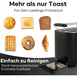 Clatronic TA 3802 4-Scheiben-Toaster Schwarz