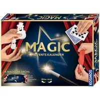 KOSMOS MAGIC Zauber Adventskalender 2021, Spannende Zaubertricks, Zauber-Utensilien für die Adventszeit, Spielzeug-Adventskalender zum Zaubern für Kinder ab 8 Jahre, Zauberkasten, Weihnachten, Magier