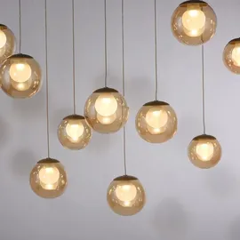 neuhaus pure® by paul neuhaus Popup 13-flg. LED 60 cm rechteckig/braun/bronze