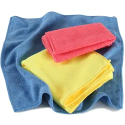tectake® 30er Set Mikrofasertücher, für gründliche und streifenfreie Reinigung, langlebig dank vernähtem Rand, 35 x 35 cm