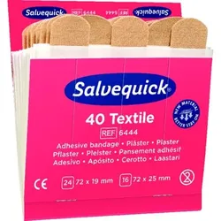 Salvequick Nachfüllpack 6x 40 Pflaster Textil