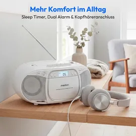 Medion LIFE E66476 Tragbar Digital Weiß