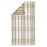 CAWÖ Noblesse Check Duschtuch 80 x 150 cm beige