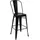 Mendler Barhocker HWC-A73 Abmessungen Metall Industriedesign schwarz