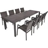 Garden Pleasure Sophia Set 9-tlg. Grau