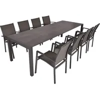 Garden Pleasure Sophia Set 9-tlg. Grau