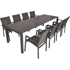 Garden Pleasure Sophia Set 9-tlg. Grau