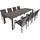 Garden Pleasure Sophia Set 9-tlg. Grau