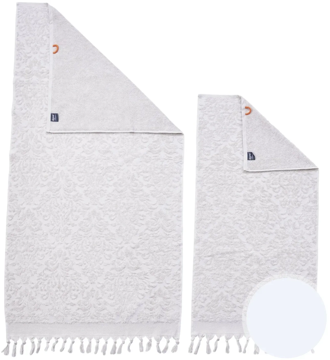 Done »Ornaments« Hand-/Duschtuch  – erhältlich in 4 Größen und 5 Farben