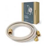 LIVLIG Gartenschlauch 2m Anschlussgarnitur 1/2 Zoll für Schlauchwagen & Schlauchtrommel, recyceltes Material, UV-beständig, wetterfest, Klicksystem