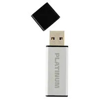 Platinum ALU USB-Stick 256 GB USB 3.0 USB-Flash-Laufwerk - moderner Speicher-Stick aus Aluminium - inkl. Schutzkappe in schwarz, Kapazität:256GB, Typ:USB 3.0