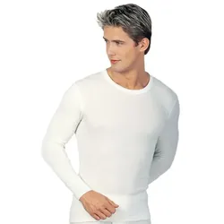 Medima Langarmshirt Hemd (Angora+Baumwolle) Unterwäsche weiss Herren (Gr. XL+XXL)
