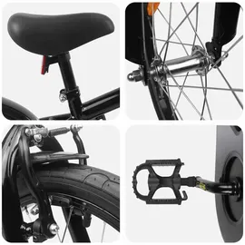 vidaXL Kinderfahrrad 16 Zoll schwarz