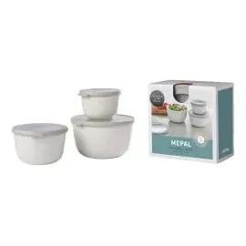 Mepal Cirqula rund nordic white 1 l 3-teiliges Set