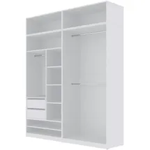 marmex meble Offener Kleiderschrank 190 x 206 x 51 cm Weiß