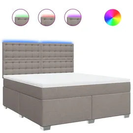 vidaXL Boxspringbett 180 x 200 cm Taupe