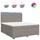 vidaXL Boxspringbett 180 x 200 cm Taupe