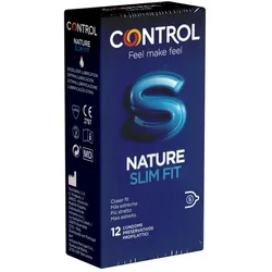 Nature Slim Fit – 12 enge Kondome, 52 mm, 185 mm Länge (12 Kondome) 12 St
