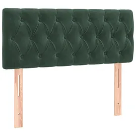 vidaXL Kopfteil Dunkelgrün 100x7x78/88 cm Samt