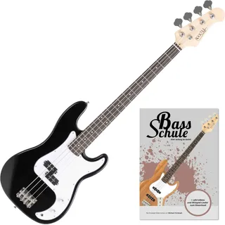 Rocktile Puncher E-Bass Black + Schule Set