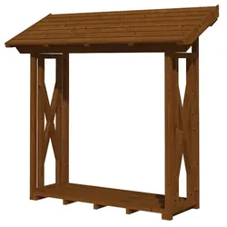 Skan Holz Holzunterstand Paul 1 nussbaum
