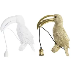 Wandleuchte DKD Home Decor Gold Weiß Harz Fugl 220 V 50 W Tropical (26 x 19,5 x 44 cm) (2 Stück)