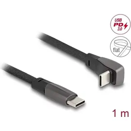 DeLock USB-C® Kabel USB 2.0 USB-C® Stecker, USB-C® Stecker 1.00m Schwarz 80751