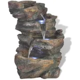 Décoshop26 - Zimmerbrunnen mit LED-Beleuchtung Polyresin 24 x 33,5 x 45,5 cm DEC020760
