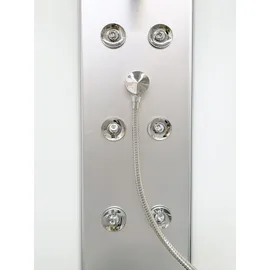 SANOTECHNIK Rumba Komplettdusche mit Schiebetür 90 x 215 cm weiß Sicherheitsglas
