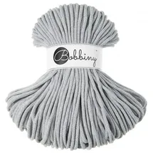 Bobbiny Baumwoll-Kordel 5 mm Hellgrau 100 m