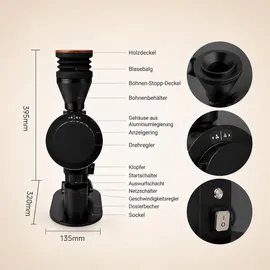 roastly DF83V (Red Ti Burr) Schwarz