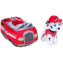 Paw Patrol 2-in-1 Fahrzeug Plüsch mit Marshall 15 cm