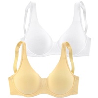 PETITE FLEUR Minimizer-BH Damen gelb+weiß Gr.85C