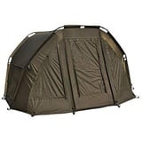 Carpline24 Angelzelt Economic I robustes 2-Mann-Bivvy I leichter Aufbau I 2-Personen Kuppel-Zelt Camping Pop-Up-Tent I Karpfenzelt wasserdicht 10.000mm Wassersäule I 300x300x155cm nur 7kg