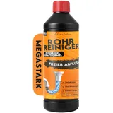 PREMIUM Ausgussbecken Abflussreiniger 1000ml EXTRA STARK Abflussfrei - Abflussreiniger Rohrfrei Rohrreiniger - Küche, Bad - Power gegen Verstopfung