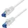 Logilink 1 m Weiß vergoldete Steckkontakte, Flammwidrig, mit Rastnasenschutz LogiLink CQ4031S RJ45 Patchkabel Cat 6a S/FTP 1.00