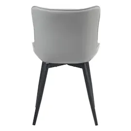 CLP 2er Set Stühle Brady grau/Kunstleder