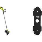 RYOBI 18 V ONE+ Akku-Rasenkantenschneider RY18EGA-0 & 22cm Messer 5132004924 RAC163 Ersatzmesser für 18 V Akku-Kantenschneider (kompatibel mit RY18EGA)