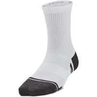 Under Armour Perform Tech Crew 3er Pack Socken Weiß/Grau M