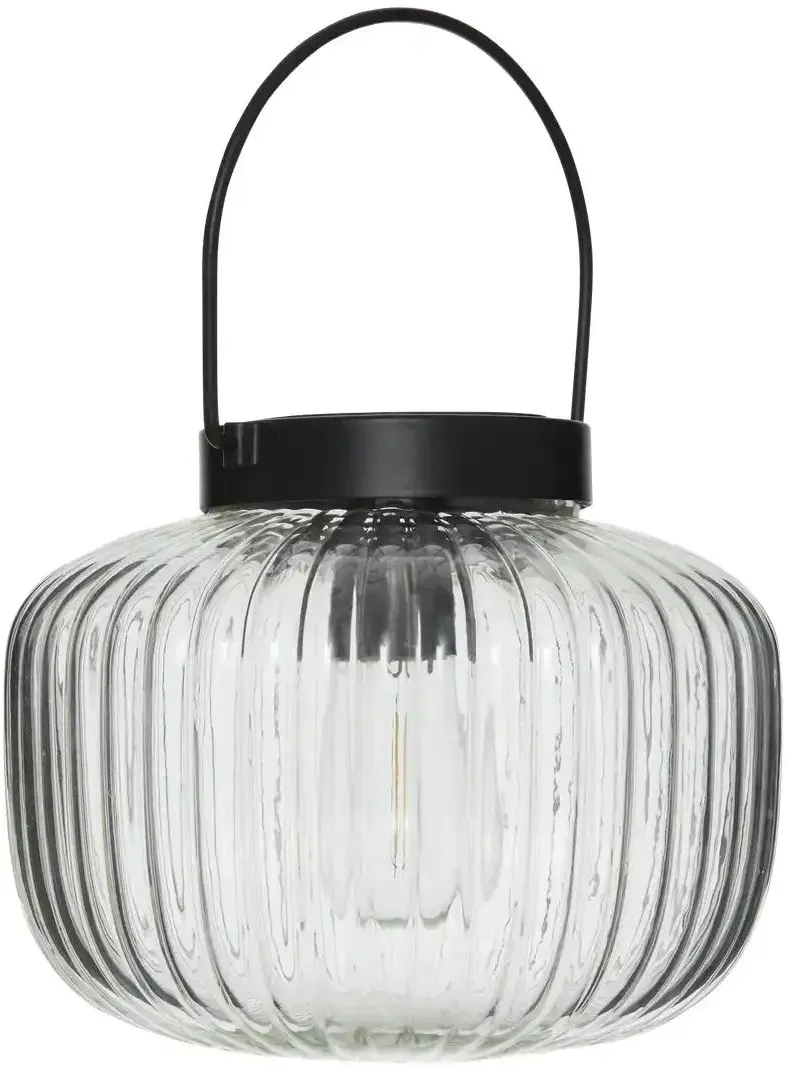 HOME STORY LED Laterne   ¦ transparent/klar ¦ Glas,Metall,Kunststoff ¦ Maße (cm): H: 13  Ø: 15.5