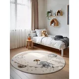 Villeroy & Boch Walk like an Elephant Rainbow Teppich Kinderteppich Ø 160 cm Weiß/Mulitfarben