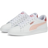 Puma Smash 3.0 L JR Sneaker, White-Rose DUST-Heartfelt, 38.5