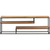 vidaXL TV-Schrank 130x30x45 cm Akazie Massivholz