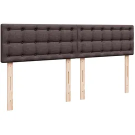 vidaXL Boxspringbett 180 x 200 cm Dunkelbraun