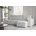 Ecksofa mit schlaffunktion und bettkasten Ecksofa L-Form Eckcouch L-Form BEST stoff Abriamo Rechts Hellgrau Hellgrau