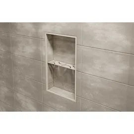 Schlüter Systems SHELF-N-S1 Wand-Ablagesystem Curve Aluminium Steingrau
