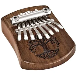 Meinl Sonic Energy KL801TOL Mini Kalimba, 8 Töne, Baum des Lebens schwarzes Waln... - Kalimba