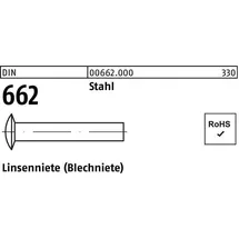 F. REYHER Nchfg. GmbH & Co. KG Linsenniete DIN 662 4 x 8 1000 Stück