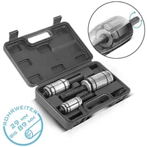 STAHLWERK Rohrweiter Set 29-89 mm 3-teiliger Auspuff Rohraufweiter Rohrspreizer