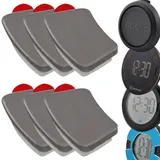 6 Ersatz Metallplättchen mit Klebepad passend für OOONO CO-Driver NO2, P-DISC NO1 und NO2 Auto elektronische Parkscheibe Blitzerwarner Halterung Ersatzteile Parkuhr Magnet selbstklebend